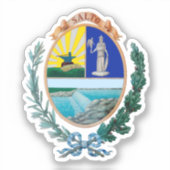 Wapenstaart van Salto, Uruguay Sticker (Voorkant)
