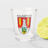 Wapenstaart van Salzgitter, Duitsland Shot Glas (Voorkant)