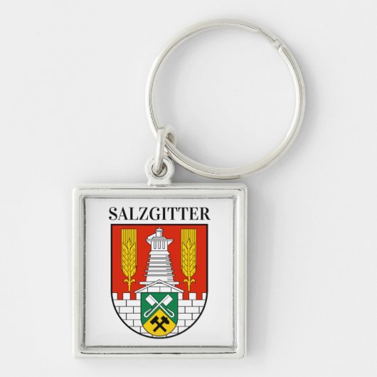 Wapenstaart van Salzgitter, Duitsland Sleutelhanger (Voorkant)