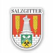 Wapenstaart van Salzgitter, Duitsland Sticker (Voorkant)