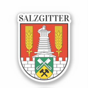 Wapenstaart van Salzgitter, Duitsland Sticker