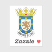 Wapenstaart van Santiago de Chili Sticker (Vel)