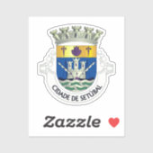 Wapenstaart van Setúbal, PORTUGAL Sticker (Vel)