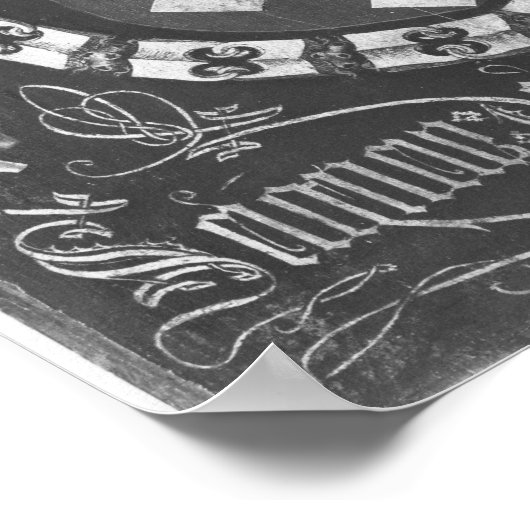 Wapenstaart van Simon de Lalaing Poster (Hoek)