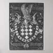 Wapenstaart van Simon de Lalaing Poster (Voorkant)