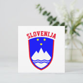 Wapenstaart van SLOVENIË (Staand voorkant)