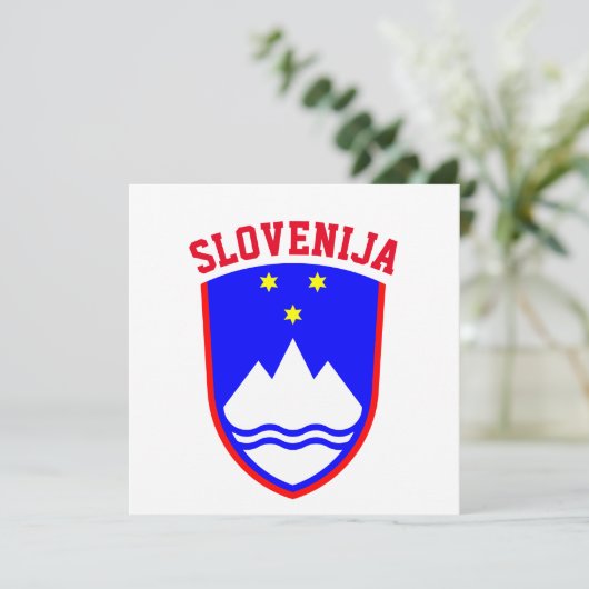 Wapenstaart van SLOVENIË (Staand voorkant)