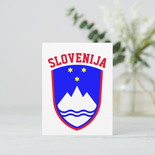 Wapenstaart van SLOVENIË Briefkaart (Staand voorkant)