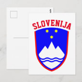 Wapenstaart van SLOVENIË Briefkaart (Voorkant / Achterkant)