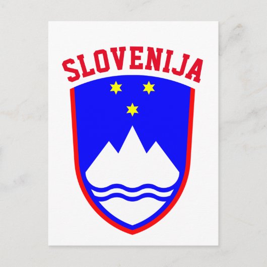 Wapenstaart van SLOVENIË Briefkaart (Voorkant)