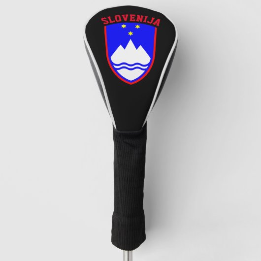 Wapenstaart van SLOVENIË Golfheadcover (Voorkant)