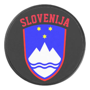 Wapenstaart van SLOVENIË Hockey Puck