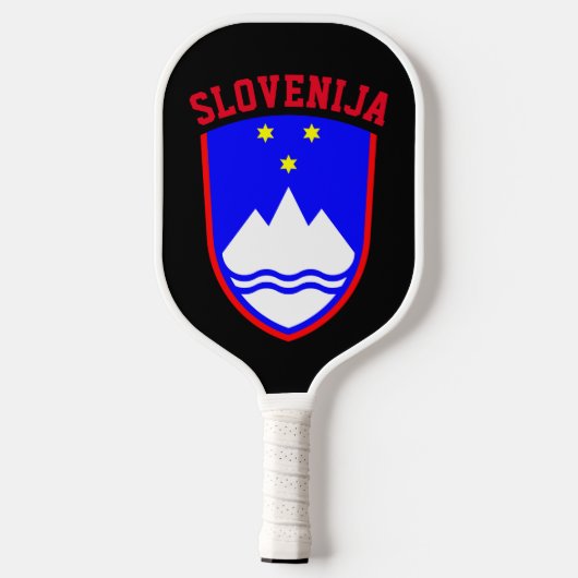 Wapenstaart van SLOVENIË Pickleball Paddle (Achterkant)