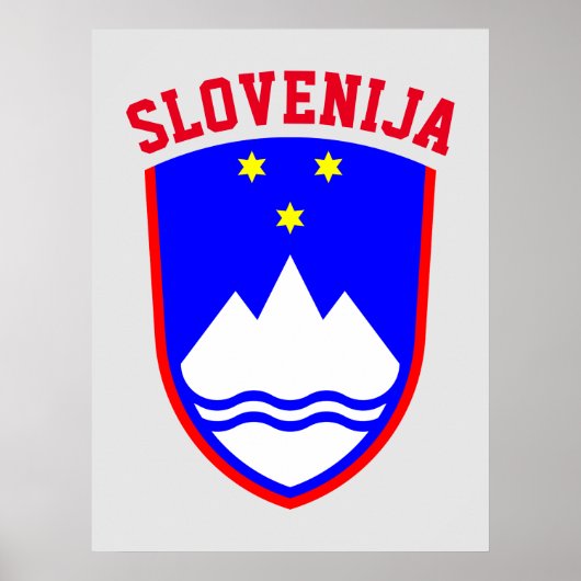 Wapenstaart van SLOVENIË Poster (Voorkant)
