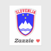 Wapenstaart van SLOVENIË Sticker (Vel)