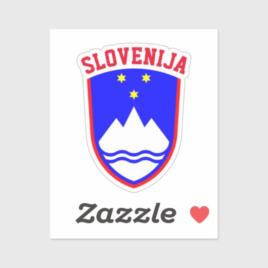 Wapenstaart van SLOVENIË Sticker (Vel)