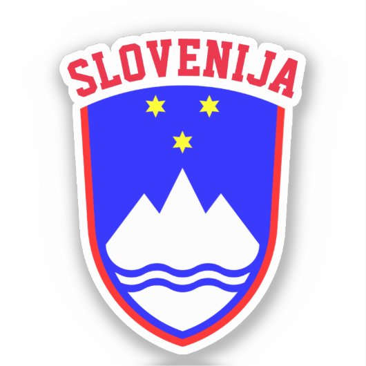 Wapenstaart van SLOVENIË Sticker (Voorkant)