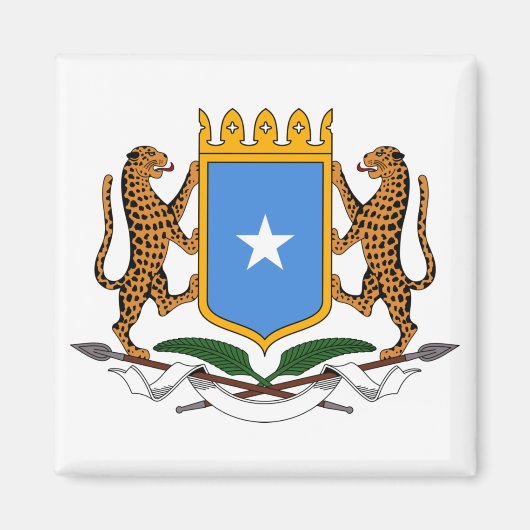 Wapenstaart van Somalië Magnet (Voorkant)