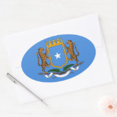 Wapenstaart van Somalië Ovale Sticker (Envelop)