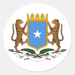 Wapenstaart van Somalië Ronde Sticker