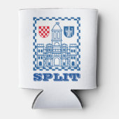 Wapenstaart van Split, Kroatië Blikjeskoeler (Voorkant)