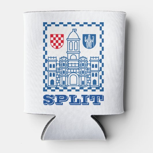 Wapenstaart van Split, Kroatië Blikjeskoeler (Voorkant)