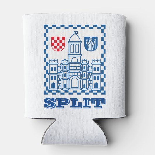 Wapenstaart van Split, Kroatië Blikjeskoeler (Achterkant)