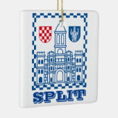 Wapenstaart van Split, Kroatië Keramisch Ornament (Rechts)