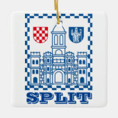 Wapenstaart van Split, Kroatië Keramisch Ornament (Voorkant)