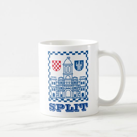 Wapenstaart van Split, Kroatië Koffiemok (Rechts)