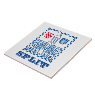 Wapenstaart van Split, Kroatië Tegeltje