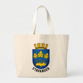 Wapenstaart van Stavanger, Noorwegen Grote Tote Bag (Voorkant)