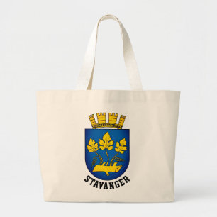 Wapenstaart van Stavanger, Noorwegen Grote Tote Bag