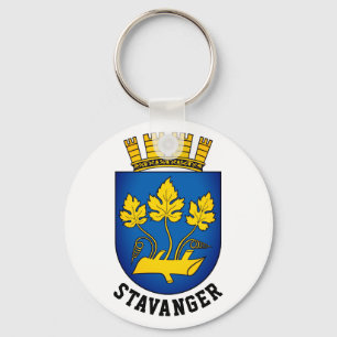 Wapenstaart van Stavanger, Noorwegen Sleutelhanger