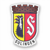 Wapenstaart van Sulingen, Duitsland Sticker (Voorkant)