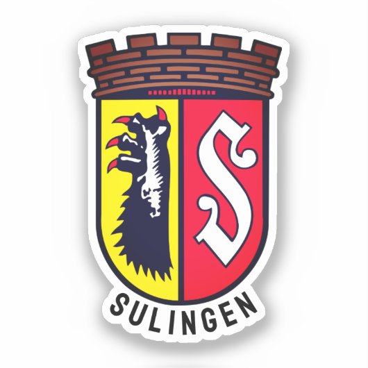 Wapenstaart van Sulingen, Duitsland Sticker (Voorkant)