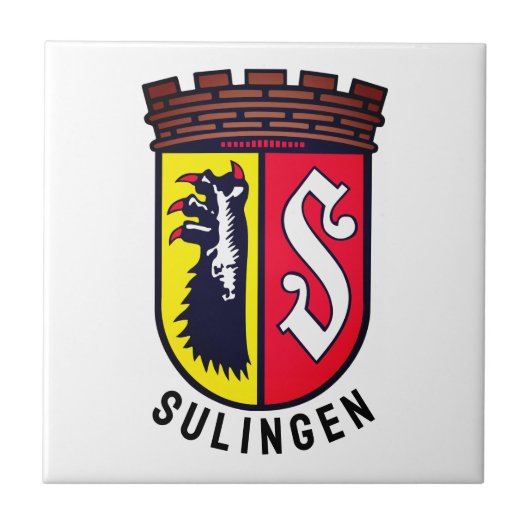 Wapenstaart van Sulingen, Duitsland Tegeltje (Voorkant)