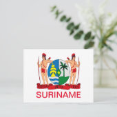Wapenstaart van Surinaamse Briefkaart (Staand voorkant)