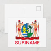 Wapenstaart van Surinaamse Briefkaart (Voorkant / Achterkant)