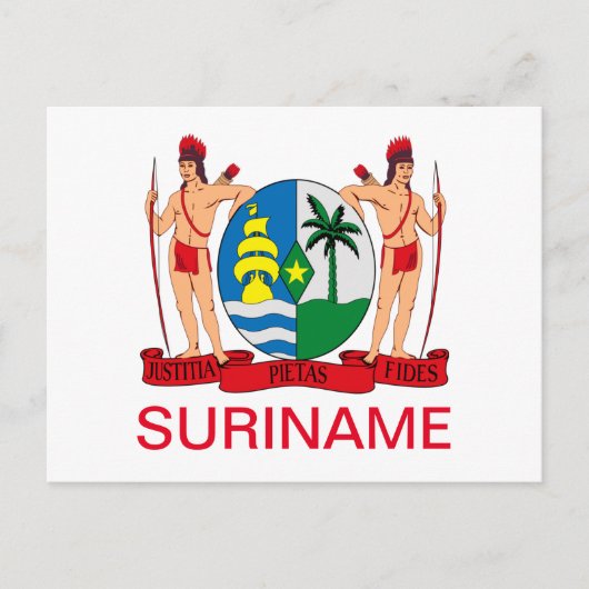 Wapenstaart van Surinaamse Briefkaart (Voorkant)