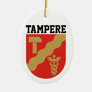 Wapenstaart van Tampere, Finland Keramisch Ornament