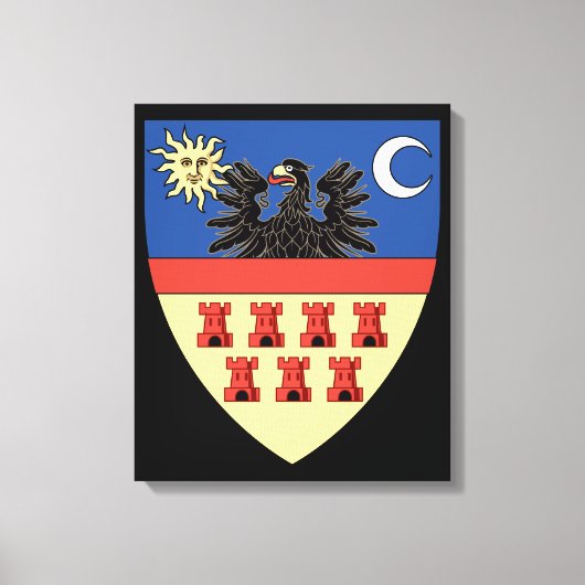 Wapenstaart van Transsylvanië Canvas Afdruk (Voorkant)