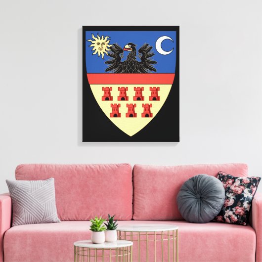 Wapenstaart van Transsylvanië Canvas Afdruk (Insitu (Woonkamer))