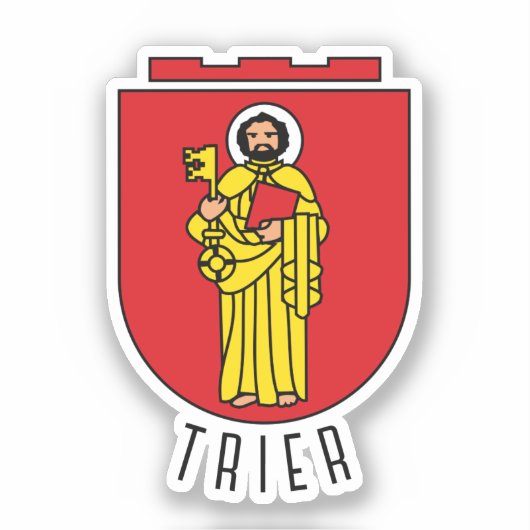 Wapenstaart van Trier, Duitsland Sticker (Voorkant)