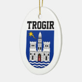 Wapenstaart van Trogir, Kroatië Keramisch Ornament (Links)