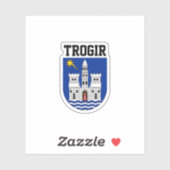 Wapenstaart van Trogir, Kroatië Sticker (Vel)