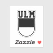 Wapenstaart van Ulm - DUITSLAND Sticker (Vel)