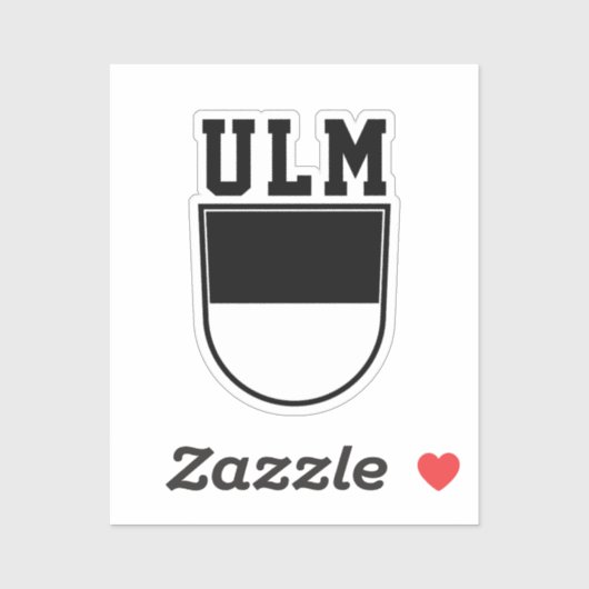 Wapenstaart van Ulm - DUITSLAND Sticker (Vel)