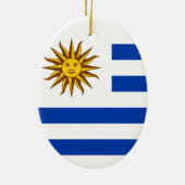 Wapenstaart van Uruguay Keramisch Ornament (Achterkant)