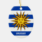 Wapenstaart van Uruguay Keramisch Ornament (Achterkant)